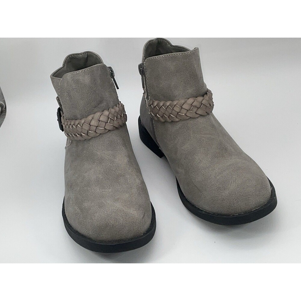 Blowfish Malibu Keepsake Ankle Boot Sz 4 M Gray Girls Zipper - Picture 3 of 6